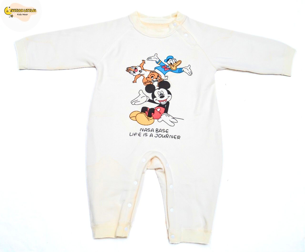 CuddleCloud Fleece Romper – Off White