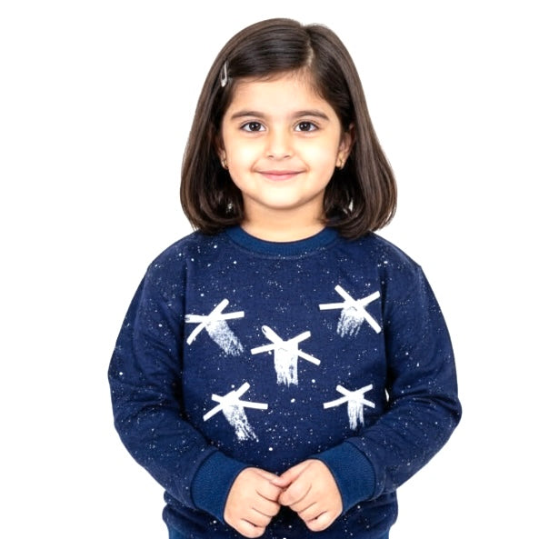 Kids Terry Sweatshirt – Navy Blue