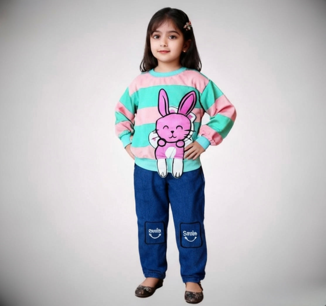Girls 2-Piece Cotton Terry Outfit