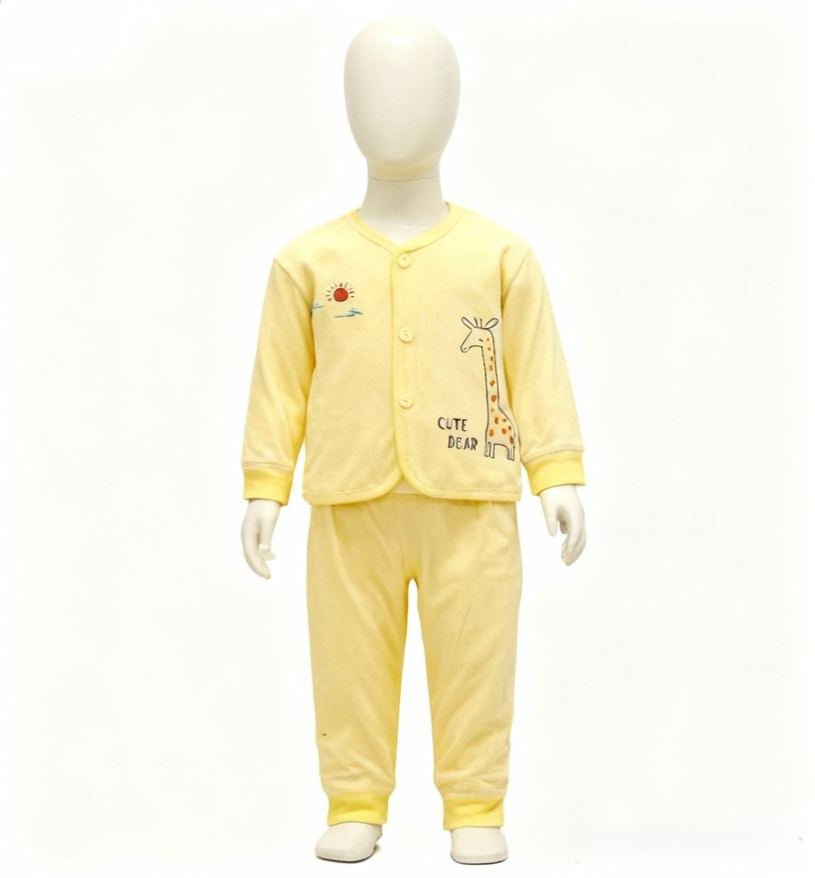 Newborn Night Suit – Soft Cotton Blend (0–6M)