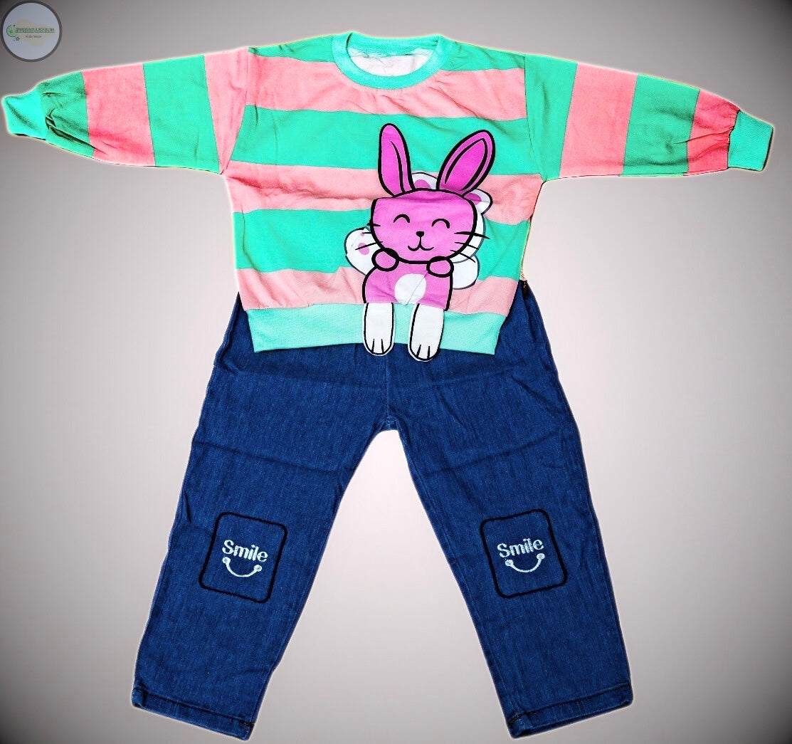 Girls 2-Piece Cotton Terry Outfit