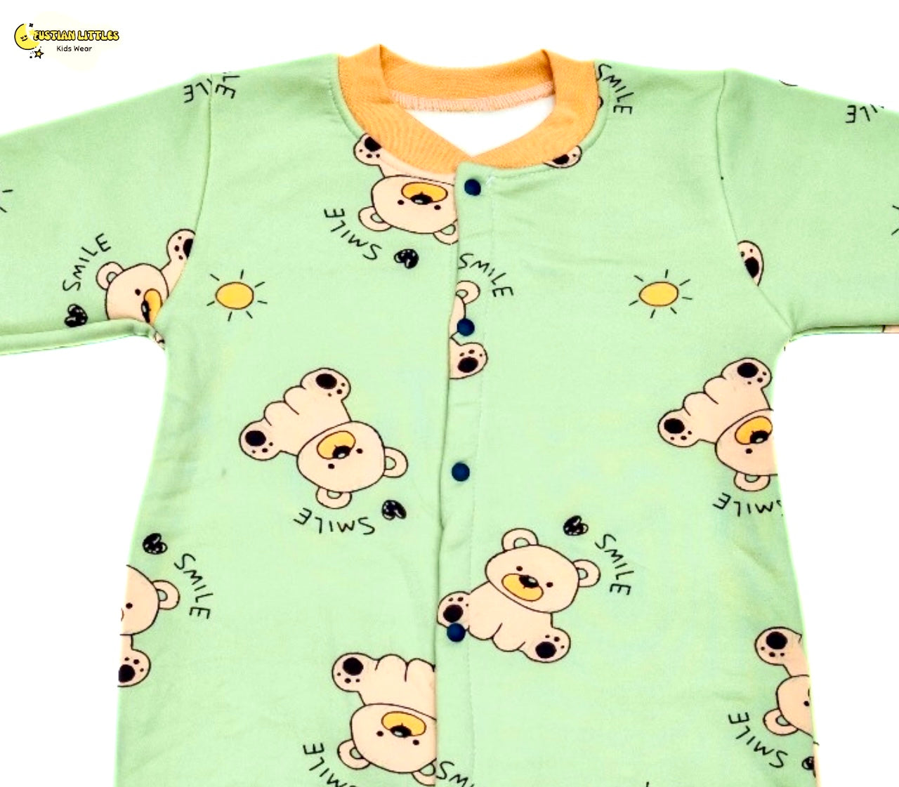 Fustianlittles Newborn Cotton Fleece Romper