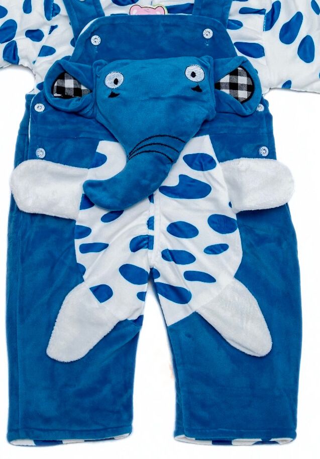 ElephantHug Velvet Set – 2 Pc Dungaree & Hoodie