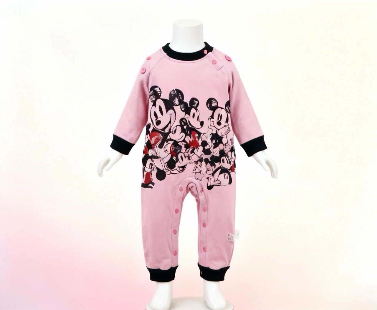 BlushDream Cotton Romper – Tea Pink