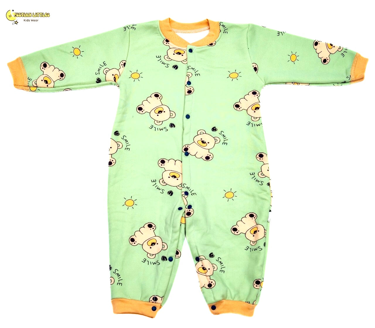 Fustianlittles Newborn Cotton Fleece Romper